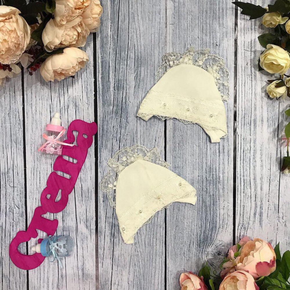 144. Чепчик, хлопок 100 % интерлок пенье